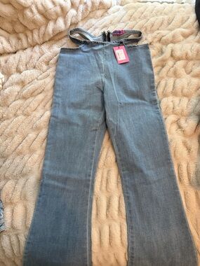 Edikted Light Blue Denim Cutout Jeans